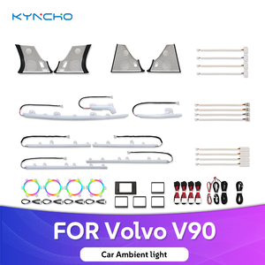 Pour <span class=keywords><strong>Volvo</strong></span> <span class=keywords><strong>V90</strong></span> : Éclairage d'ambiance LED intelligent à intensité variable pour l'intérieur de la voiture, éclairage intérieur amélioré avec diodes électroluminescentes à flux symphonique - Product Image 1