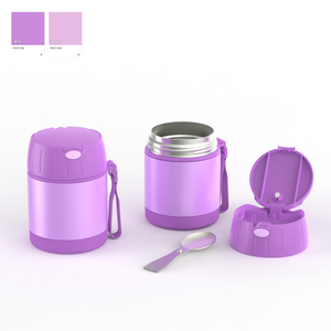 Bocaux isothermes en métal avec compartiments pour enfants, sans BPA, brevetés AOHEA, à boucle de pression, faciles à ouvrir, hermétiques, avec couvercle - Product Image 5