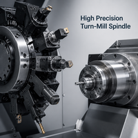 Centre d'usinage CNC CK46D-8 avec tourelle motorisée - Usinage composé à serrage unique, prêt pour la certification CE, qualité export