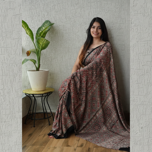 High Quality Modal Silk <b>Saree</b> for Women Lightweight Smooth Finish - Product Image 1