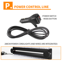 23-Zoll-LED-Blitzwarnlichtleiste 48W Doppelseitiger PKW Offroad-Dach gitter DRL Blinkende Not licht lampe
