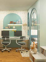 Lit d'enfant avec rangement lits mezzanine avec armoire lit d'enfant avec armoire lit à deux étages vert design moderne
