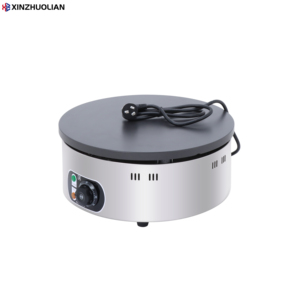 Crêpière électrique <span class=keywords><strong>professionnelle</strong></span> en acier inoxydable antiadhésive pour crêpes et gâteaux 3000W Nouveau 220V Haute productivité Énergie - Product Image 1