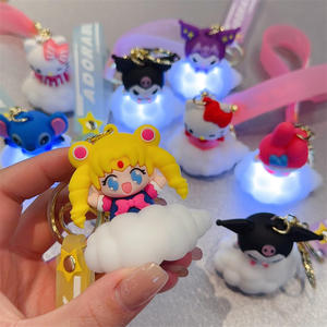 سلسلة مفاتيح إبداعية لطيفة Kt <span class=keywords><strong>Cat</strong></span> غرزة سلسلة مفاتيح دمية كرتون حقيبة ظهر سيارة قلادة Disneys سلسلة مفاتيح - Product Image 2