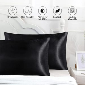 Factory Wholesale Envelope Closure Pure Satin Pillow Case Silky Pillow Slip Mulberry Pillows &amp; <strong>Cushions</strong>