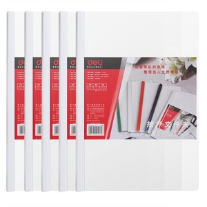 Deli <b>A4</b> Transparent Drawer Folder 15mm PVC Office Organizer Single Clip <b>File</b> Storage - Product Image 1