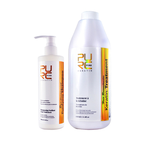 Traitement des cheveux à la kératine sans fumée et sans piquant Traitement à la kératine lissant pour les cheveux purs - Product Image 1