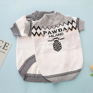 Suéter de Invierno para Mascotas con Diseño Europeo y Americano, con Letras y Patrones Geométricos a la Moda, para <span class=keywords><strong>Perros</strong></span> Pequeños/Medianos (<span class=keywords><strong>Schnauzer</strong></span>/Corgi) - Product Image 3