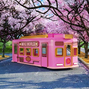 รถพ่วงขายอาหารเคลื่อนที่อเนกประสงค์พร้อมอุปกรณ์ครบครัน โครงสร้างไฟเบอร์กลาส สแตนเลส อลูมิเนียม ดีไซน์ 3 ล้อ ป้องกันสนิม - Product Image 4