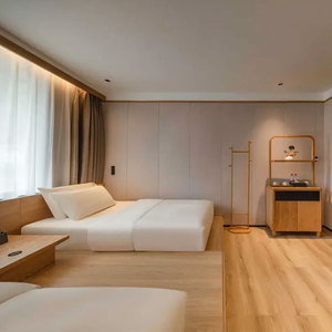 Juego de Muebles Comerciales para Apartamentos, Hoteles y Escuelas, con Cama de Madera, Colchón y Mesita de Noche, Diseño Moderno, Precio de Fábrica al por Mayor - Product Image 3