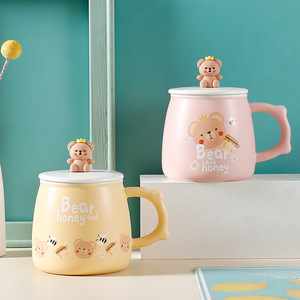 Nouvelle arrivée, boîte cadeau, tasse à café en céramique 3D, dessin animé, gros ventre, pour enfants - Product Image 3
