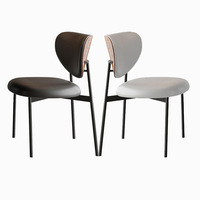 Ensemble de salle à manger rectangulaire de style italien minimaliste moderne avec plateau en ardoise noire, démontable et assemblable, d'inspiration vintage