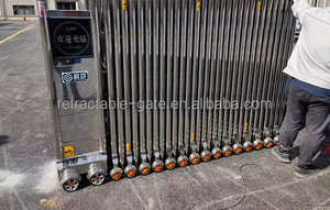 Puertas Retráctiles Industriales de Apertura Automática para Entradas, Barrera de Acordeón, Puertas Correderas, Cercas para Escuelas, Hoteles, Hospitales - Product Image 5