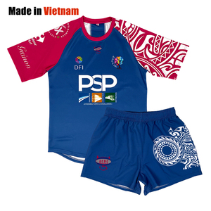 Ensemble d'uniformes de rugby streetwear personnalisés OEM, motif imprimé, légers, respirants, coupe ample, maillots de rugby sportifs - Product Image 1