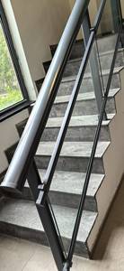 Aluminium tahan cuaca Modern kaca tetap ganda balkon kamar mandi keselamatan kaca antigores tangga untuk Vila halaman Mall - Product Image 2