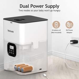 TONCADO pemberi makan kucing otomatis, Dispenser makanan kering perekam suara 10 detik untuk makanan harian <span class=keywords><strong>4</strong></span> bagian dapat diprogram - Product Image 5