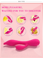 Vibrateur Lapin pour Femme, Jouet Sexuel Clitoridien USB, Dildo Vibrant et Pénétrant, Masturbateur Adulte, Produits Sexuels, Vente Chaude