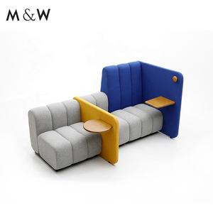 M & W giải trí kết hợp hiện đại vải sofa văn phòng cho hội trường thư viện hội nghị - Product Image 2