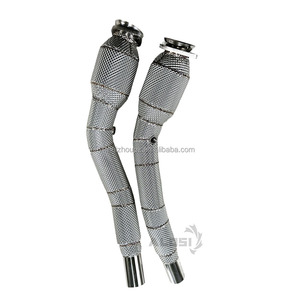 Tubo de escape de carreras SS304 para <span class=keywords><strong>Jaguar</strong></span> <span class=keywords><strong>XK</strong></span> XKR 5.0T 2009-2014, modificación del convertidor catalítico - Product Image 2