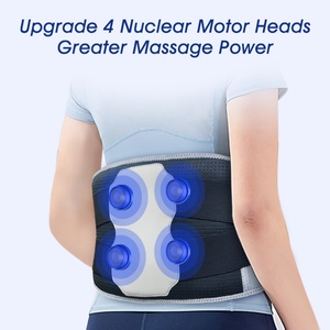 Ceinture de soutien lombaire gonflable à pression d'air, à vibration, à chaleur graphène et infrarouge lointain, avec compresse chaude pour la taille - Product Image 4