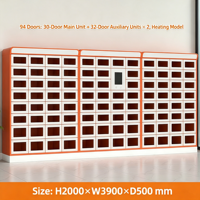 Casier de retrait personnalisable avec code QR intelligent, serrure électronique, maintien au chaud, résistant à la rouille, capacité 156 lb