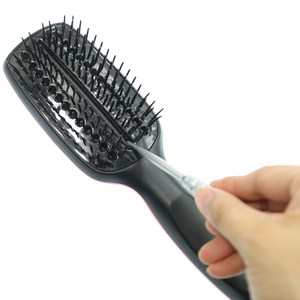 OEM/ODM Salon Styling a soffiaggio groviglio districante <span class=keywords><strong>spazzola</strong></span> per <span class=keywords><strong>capelli</strong></span> pacchetto personalizzato dieci righe setole flessibili Wet districler <span class=keywords><strong>spazzola</strong></span> per <span class=keywords><strong>capelli</strong></span> - Product Image 4