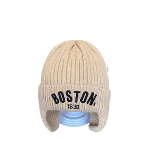 Bonnet tricoté Boston Earflap pour enfants, chapeau d'hiver chaud coupe-vent unisexe de 1 à 4 ans - Product Image 5