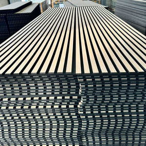 Paneles Acústicos Decorativos para <span class=keywords><strong>Techo</strong></span> y Pared, Diseño 3D, Listones de <span class=keywords><strong>Madera</strong></span>, Aislamiento Acústico - Product Image 1