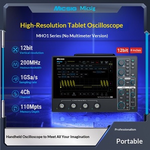 TTLTES Micsig MHO14-100 MHO14-200 ออสซิลโลสโคปแบบพกพา 12 บิต ตัวกรองฮาร์ดแวร์แบบหลายโปรโตคอล อัตราการสุ่มตัวอย่าง 1GSa/s ขนาด 265x174x31 มม. - Product Image 1