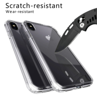 La nouvelle coque de téléphone transparente en TPU + verre trempé, résistante aux chocs et à l'eau, pour iPhone XS MAX XR 11, 2023