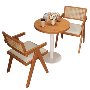 Hiện Đại Nhật bản-phong cách rắn gỗ Bàn và ghế thiết lập cho Net Đỏ nhà hàng trà đồ ăn nhẹ món tráng miệng cà phê cửa hàng - Product Image 1