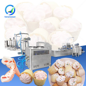 Machine à cornets de crème glacée automatique robuste OCEAN, machine à barbe à papa, ligne de production de guimauves fourrées à la gelée - Product Image 1