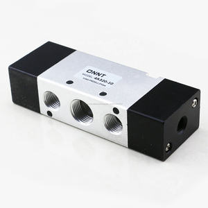 Airtac doble solenoide 5/2 FORMA DE 3/8 pulgadas de aluminio doble válvula de Control de aire neumático 4A320-10 - Product Image 4