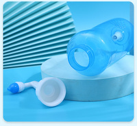 Bouteille en plastique personnalisée de lavage nasal manuel domestique de 300ml 500ml bouteille en plastique de rinçage nasal OEM PP