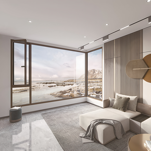 Bán buôn nhà ban công tiêu chuẩn đu cửa sổ kính bên trong hoặc bên ngoài mở cửa sổ nhôm - Product Image 5