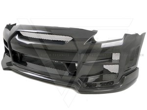 In fibra di carbonio personalizzato <span class=keywords><strong>T</strong></span> <span class=keywords><strong>K</strong></span> stile paraurti anteriore per Nissan GTR R35 2008-2016 - Product Image 4