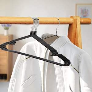 Cintres en plastique en gros, gain de place, avec rainures pour les épaules, pour usage quotidien standard - Product Image 6