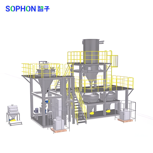 SOPHON Customization Automatic Stainless Steel Negative Electrode Material Line Uniform Granulation Tech Energy Storage Battery