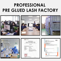 Накладные ресницы 30-Second Application Curved Band Pre Glued Half Lash Wispy Fluffy, 100% ручная работа, водостойкие, с индивидуальным изгибом, оптовые поставки в Европу