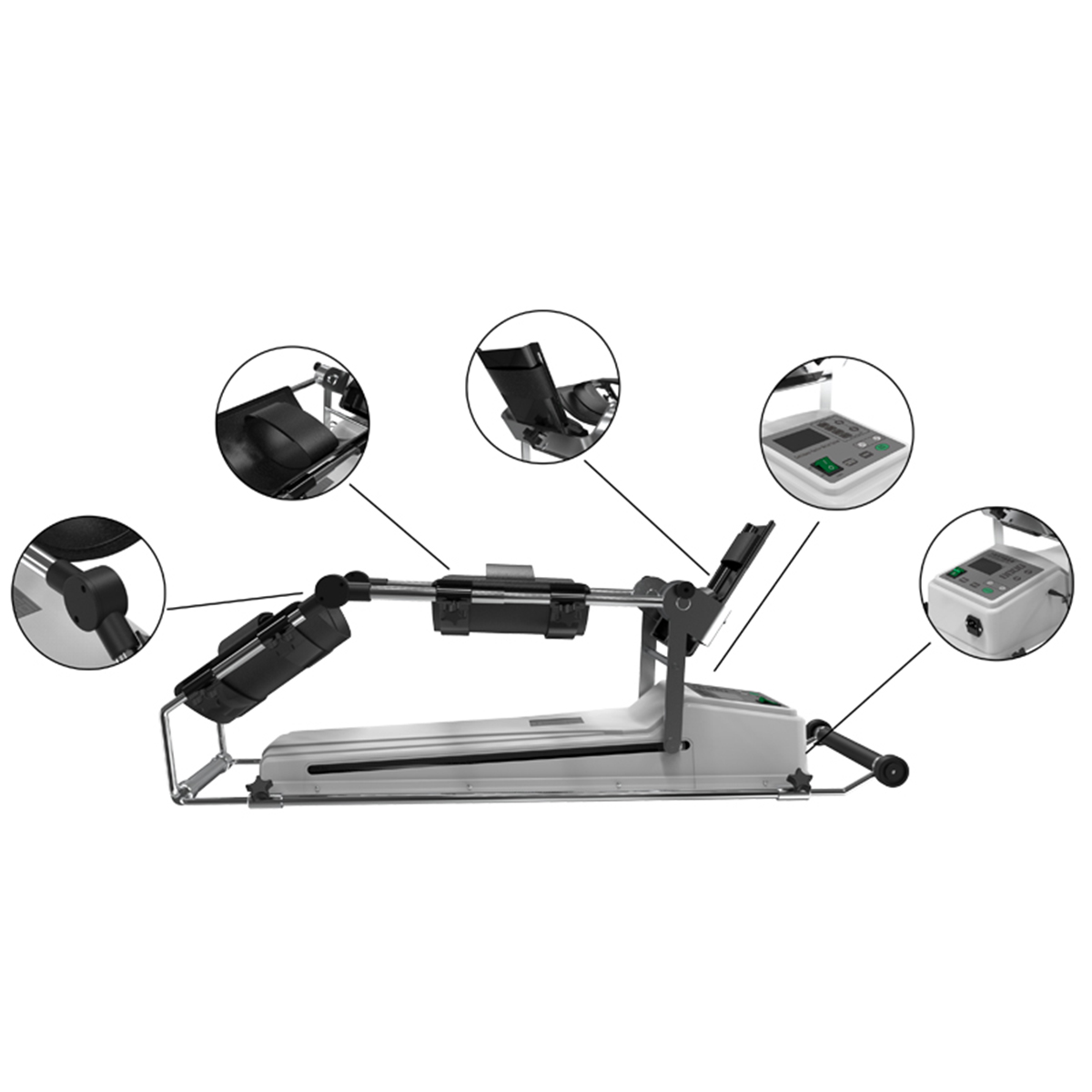 Instrumento de curación de movimiento pasivo continuo de alta calidad para articulaciones de extremidades inferiores