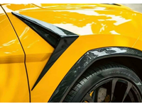 Kit de carrosserie de décoration de pare-chocs avant en fibre de carbone sèche style Topcar pour Lamborghini URUS S, avec décoration de type aileron de requin