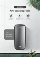 Distributeur de savon mural durable avec distribution automatique de savon liquide