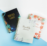 Cahier de notes à spirale A5 personnalisé A756 couverture rigide de journal avec couture de fil couverture de papier de reliure papeterie
