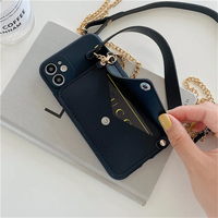Cartera de mano de cuero PU de piel de lujo, funda trasera para teléfono móvil para Iphone 11 12 13 14 15 16 Pro Max 8 Puls X XS XR Max