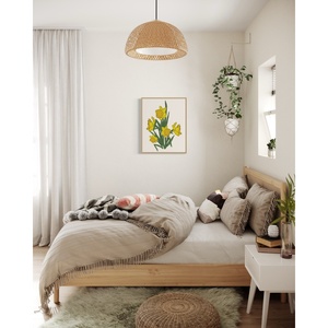 Panel de pared botánico metálico con diseño floral para un acento de pared duradero y un estilo botánico moderno - Product Image 5