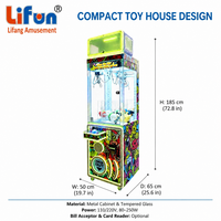 LIFUN Machine à griffes 20'' à monnayeur, jeu d'arcade commercial de distribution de cadeaux et de prix pour centre commercial et salle de jeux