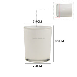 Porte-bougie cylindrique <span class=keywords><strong>en</strong></span> verre blanc et noir brillant <span class=keywords><strong>de</strong></span> 10 oz avec couvercle et boîte - Décoration <span class=keywords><strong>de</strong></span> <span class=keywords><strong>Noël</strong></span> écologique pour la maison - Product Image 4