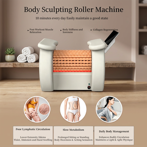 Appareil de massage corporel à rouleaux 360 degrés pour la réduction de la cellulite, utilisation en salle de sport, pour la relaxation et la circulation corporelle - Product Image 1