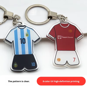 Llavero de Jersey con Estrella de Dibujos Animados 2026, Regalo de Fútbol Acrílico Personalizado para Aficionados, París Liverpool - Impresión Digital - Product Image 1