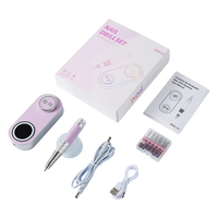 Machine à ongles professionnelle rechargeable 40000 tr/min, lime à ongles électrique portable sans fil, outil de manucure pour salon